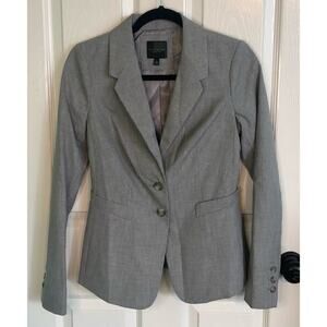 The Limited Collection Gray Two Button Long Sleeve Lined Blazer Work - Size 2